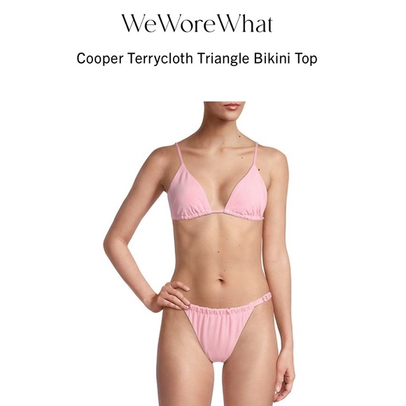 We Wore What - Copper Terrycloth Bikini Set - Picture 5 of 9